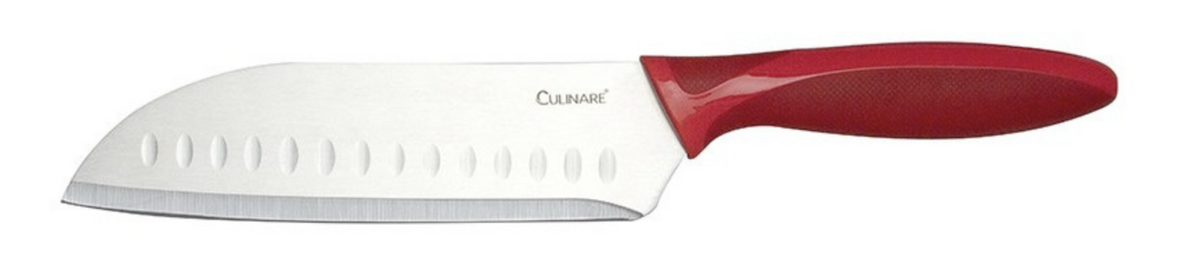 17.5cm Culinare Santoku Knife Chef Cutlery Stainless Steel Kitchen Cutting V563-C33013-SANTOKU