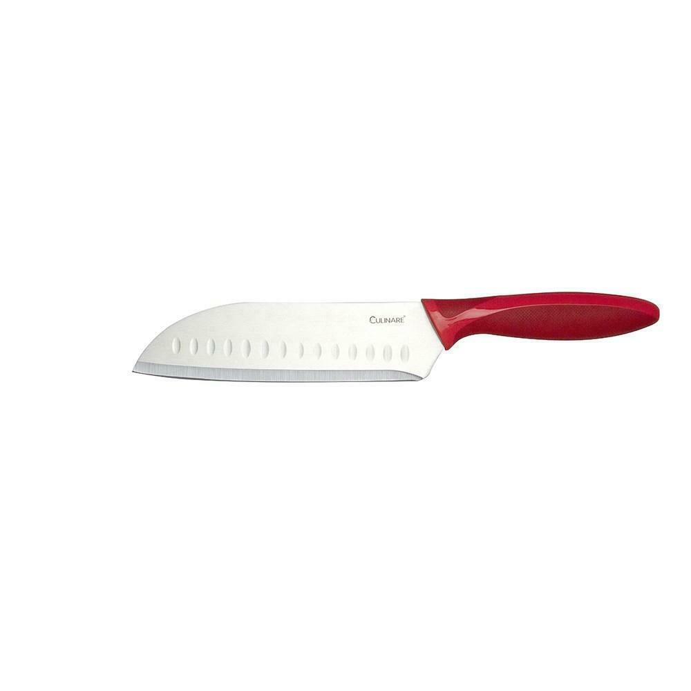 17.5cm Culinare Santoku Knife Chef Cutlery Stainless Steel Kitchen Cutting V563-C33013-SANTOKU