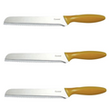 3Pc Set 20.5cm Culinare Bread Knife Stainless Steel Kitchen Chef with Cover (Great for Sourdough) V563-C33015-BREAD-3PC