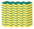 36x Scourer Sponges Strong Commercial Grade Regular Duty 15x10x3cm Bulk V563-C43098-1053-12PK