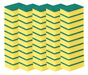 36x Scourer Sponges Strong Commercial Grade Regular Duty 15x10x3cm Bulk V563-C43098-1053-12PK
