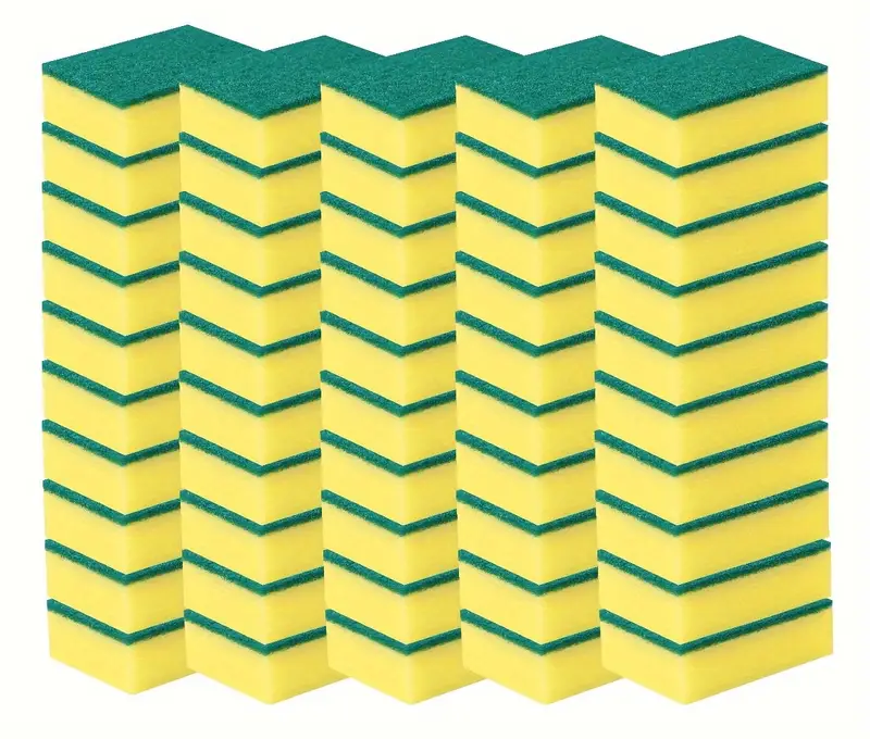 36x Scourer Sponges Strong Commercial Grade Regular Duty 15x10x3cm Bulk V563-C43098-1053-12PK
