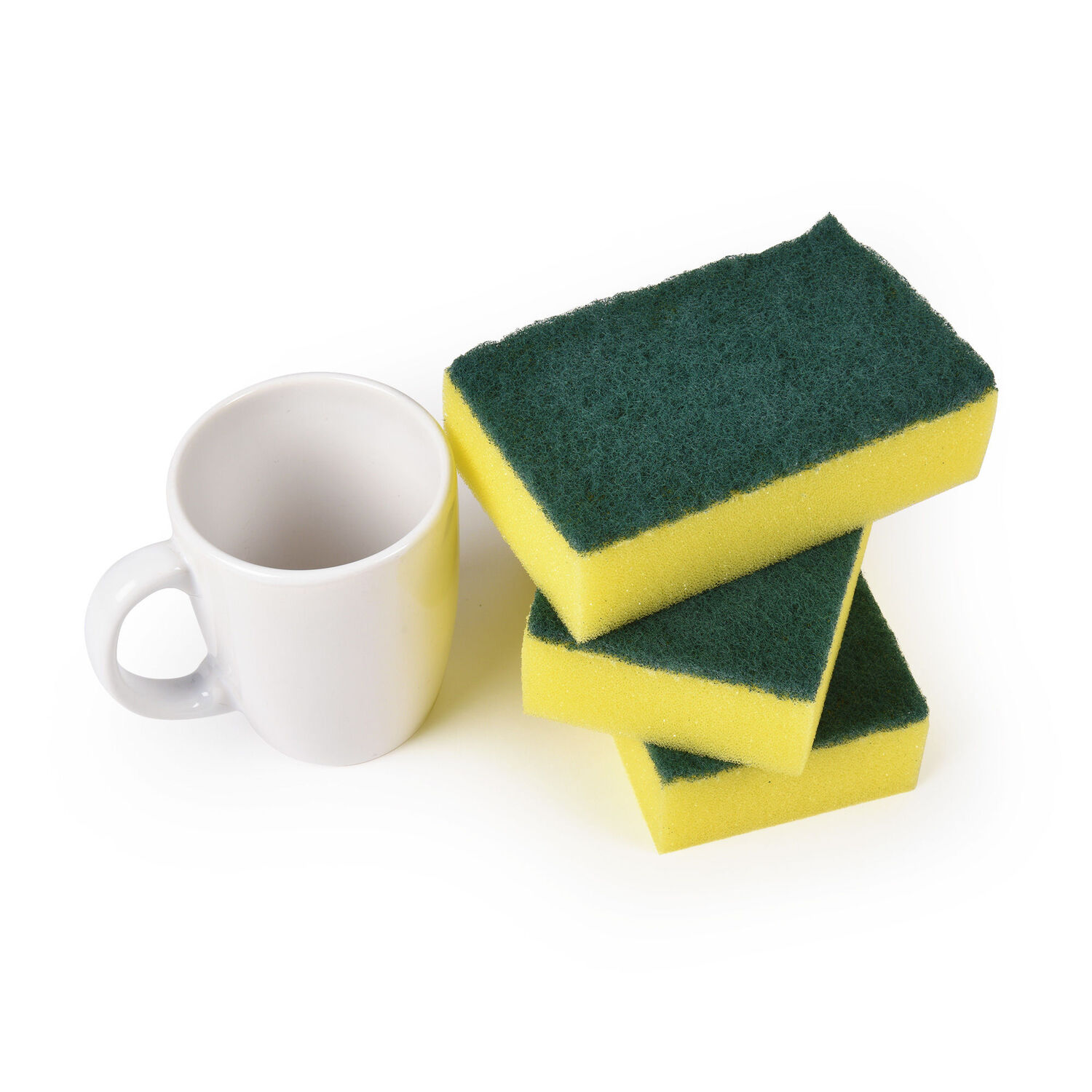 1 Pack of 3 Scourer Sponge Strong Commercial Grade Regular Duty 15x10x3cm V563-C43098-1053-1PK