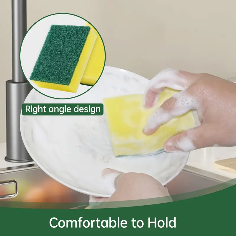 1 Pack of 3 Scourer Sponge Strong Commercial Grade Regular Duty 15x10x3cm V563-C43098-1053-1PK