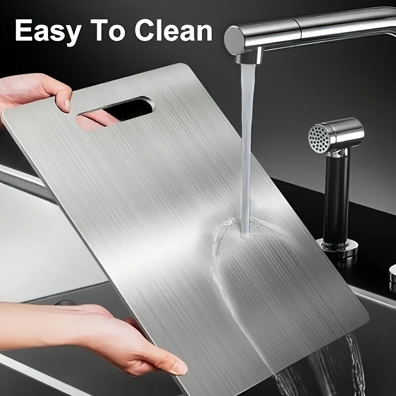 Stainless Titanium Steel Anti-Bacterial Mildew-Proof Cutting Chopping Board 23 x 34cm V563-CF482228