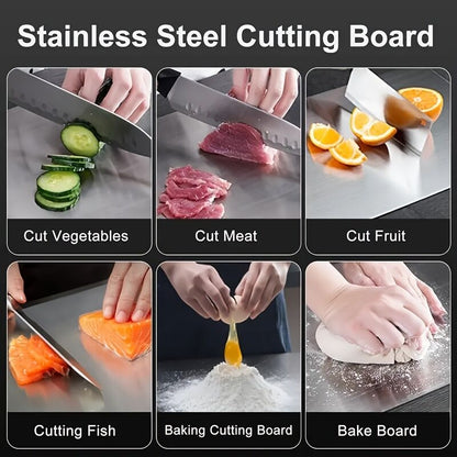 Stainless Titanium Steel Anti-Bacterial Mildew-Proof Cutting Chopping Board 23 x 34cm V563-CF482228