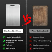 Stainless Titanium Steel Anti-Bacterial Mildew-Proof Cutting Chopping Board 23 x 34cm V563-CF482228
