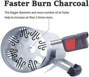 Large Chimney Starter Firewood Quick Rapid Charcoal Lighter Stove For Barbecue V563-CHARCOAL-STARTER