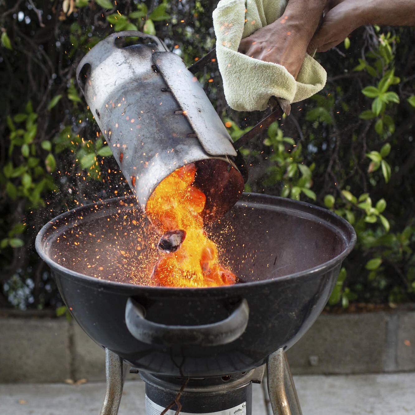 Large Chimney Starter Firewood Quick Rapid Charcoal Lighter Stove For Barbecue V563-CHARCOAL-STARTER