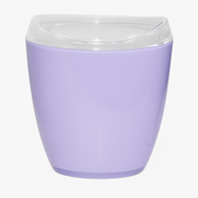 Oval Swing Top Waste Rubbish Bin Acrylic Lightweight Compact Bathroom Office in Purple V563-CHB6629BIN-PURPLE