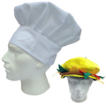 2pcs Set Chefs Hat Baker Cap + Burger Hat Funny Halloween Costume Party Accessory V563-CHEFBURGERHATSET