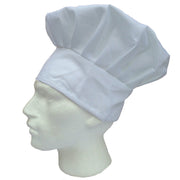 ADULT CHEFS HAT White Kitchen Cooking Baker Cap Chef Party Cotton Blend BBQ V563-CHEFSHAT-1PCS