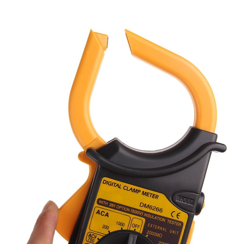 Digital Clamp Meter AC/DC Voltage Resistance Frequency DM6266 - Batteries Incl. V563-CK29865
