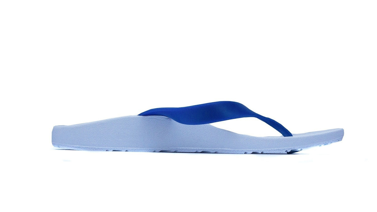 ARCHLINE Flip Flops Orthotic Thongs Arch Support Shoes Footwear - White/Blue - EUR 47 V563-CLRNC-THNGS-WH-BLU-47