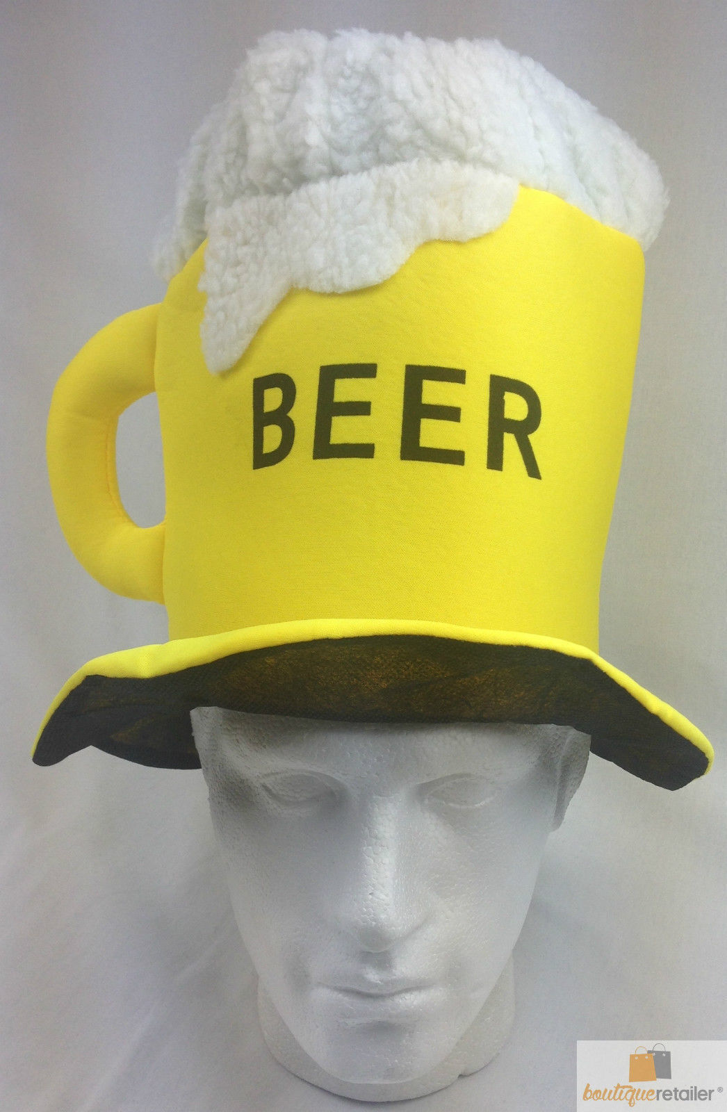 BEER HAT Drinking Mug Party Costume Accessory Fancy Dress Cap Halloween Unisex V563-CMA-BEERHAT