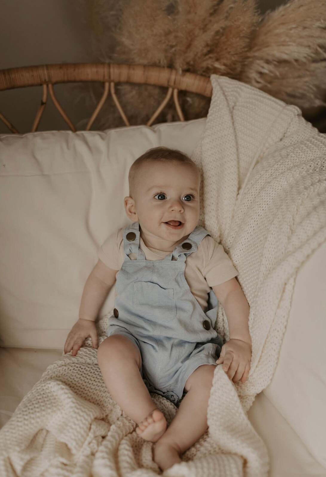Ponchik Babies + Kids - Cotton Dungaree Overalls - Capri Blue - 3-6 months V563-COTDUNGAREE-CAPBLU-3_6