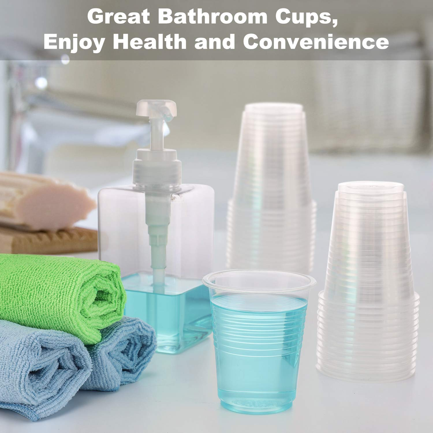 2400x 6oz (180ml) Premium Plastic Clear Cups Extra Strong PET BPA Free V563-CP291-1BOX