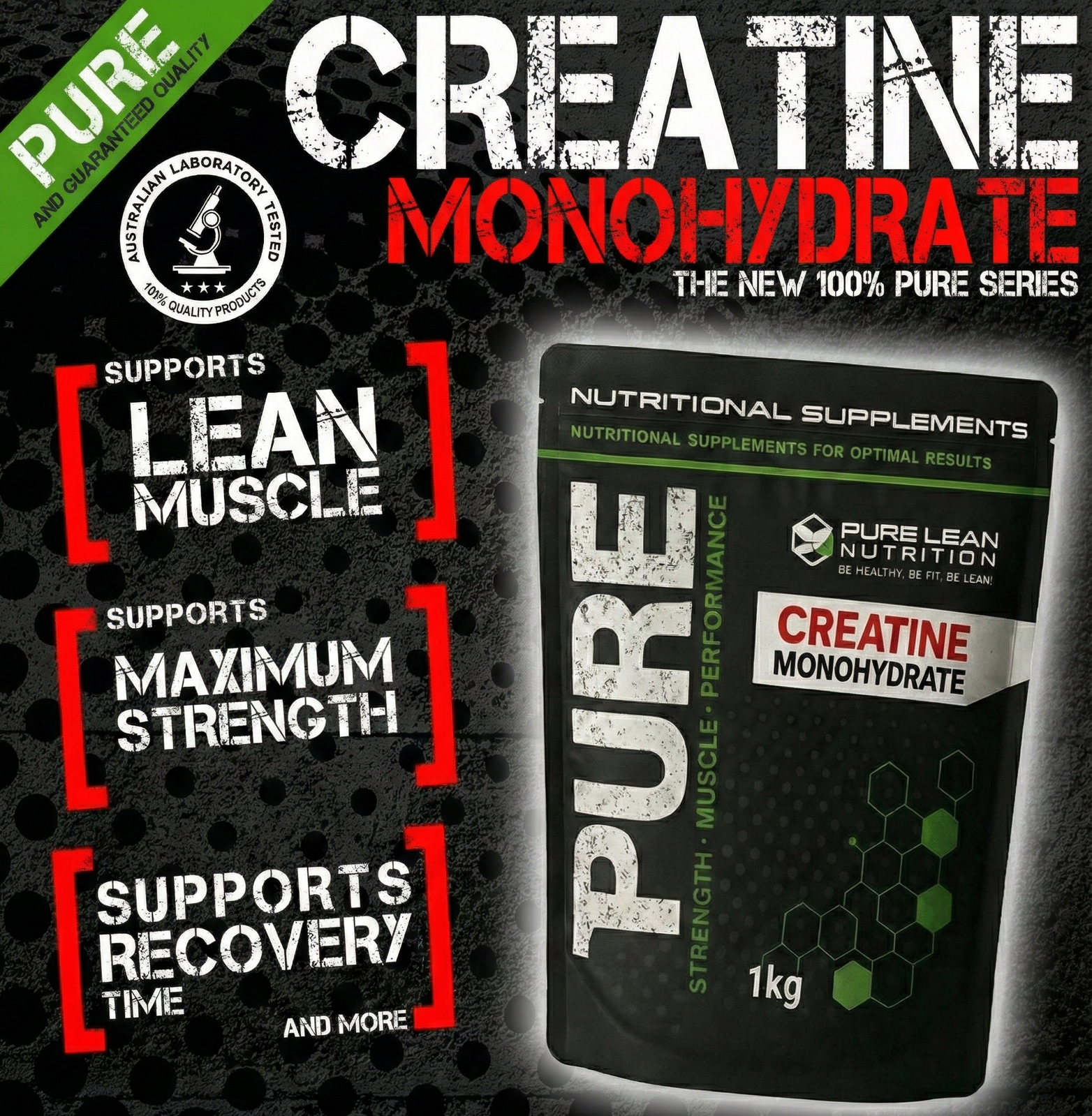 1KG Creatine Monohydrate Powder HPLC Tested Gym Workout Enhancer Micronised Supplement V563-CREATINE_MONO_1KG