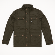 Crosshatch Mens Vinyl Quilted Jacket Warm Winter Joseph Style - Black - Medium
