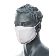 100% Cotton Face Mask Washable Reusable Mask Protect Anti-Microbial Fabric Mouth Cover V563-CV22-WHITE-1PC