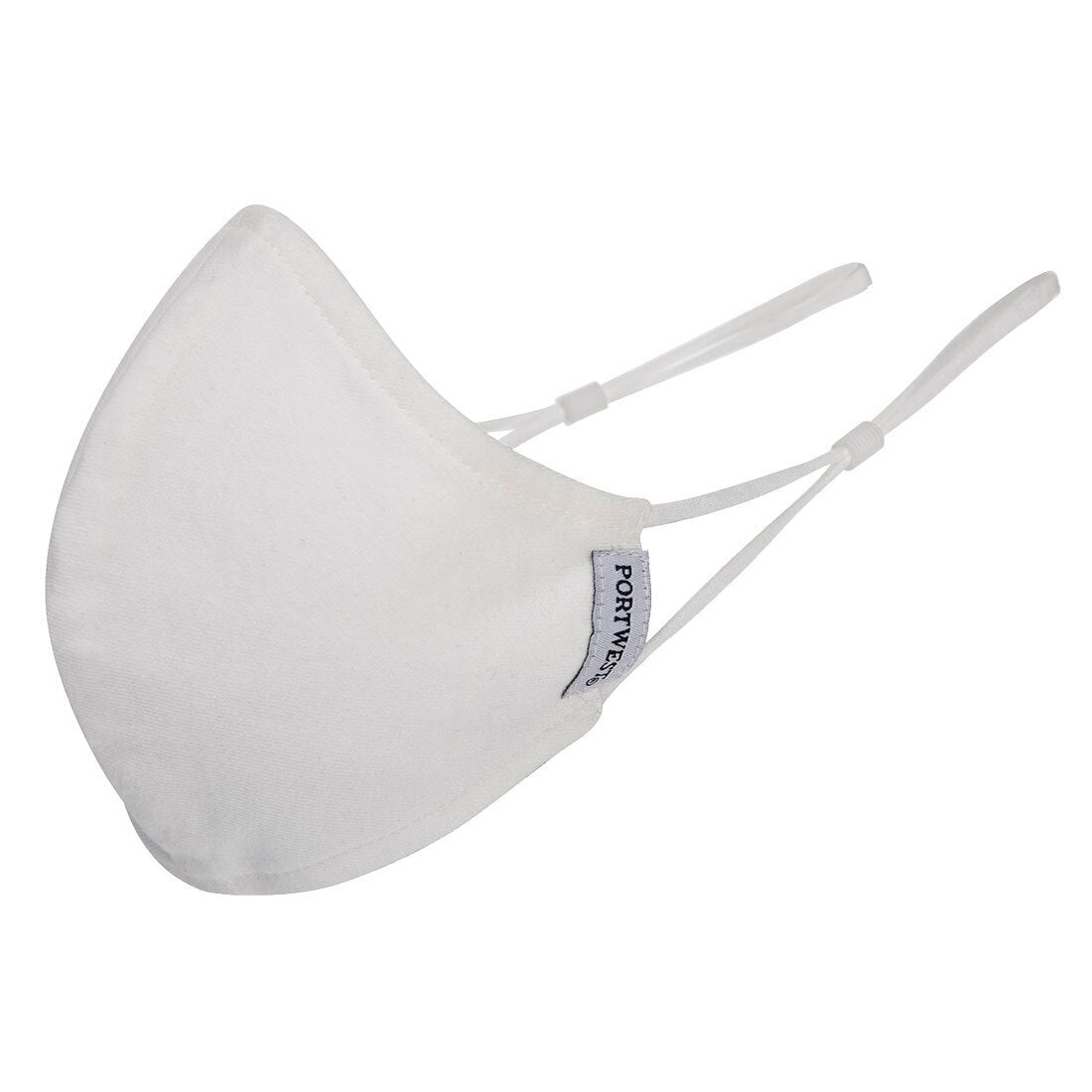 100% Cotton Face Mask Washable Reusable Mask Protect Anti-Microbial Fabric Mouth Cover V563-CV22-WHITE-1PC