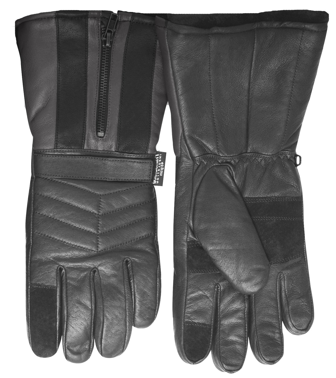 3M Winter Motorbike Bike Waterproof Gloves Leather Motor Bicycle Motorcycle - Black - M V563-DENTS-75-0014-BLK-M