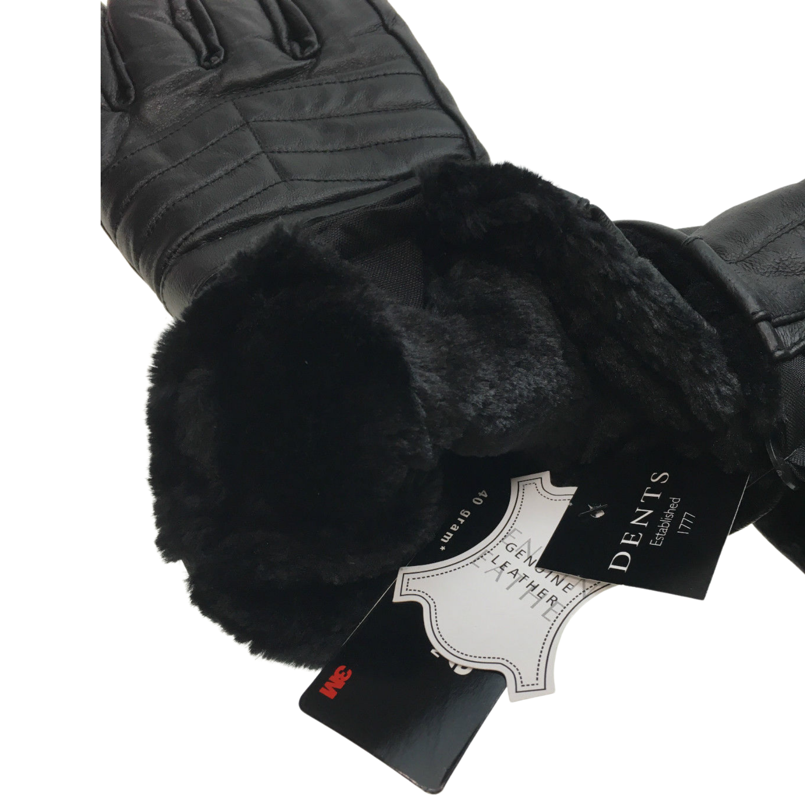 3M Winter Motorbike Bike Waterproof Gloves Leather Motor Bicycle Motorcycle - Black - M V563-DENTS-75-0014-BLK-M