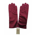 DENTS Wrist Length Satin Evening Gloves Wedding Stretch Formal Bridal in Wine Red V563-DENTS-76-0002-WINERED