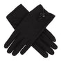 DENTS Ladies Womens 100% Wool Gloves Unlined Warm Winter - Black (One Size) V563-DENTS-76-0006-BLK-ONESZE
