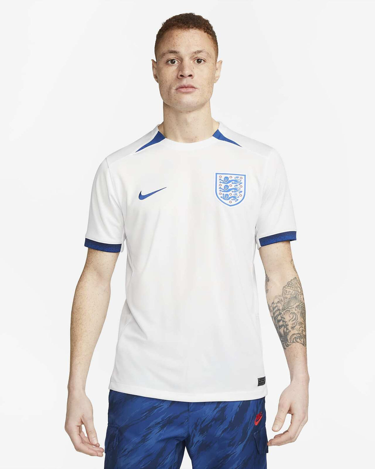 Nike Mens England National 2023 Stadium Home Dri-FIT Soccer Football Jersey Top - XL V563-DR3960-121-XL