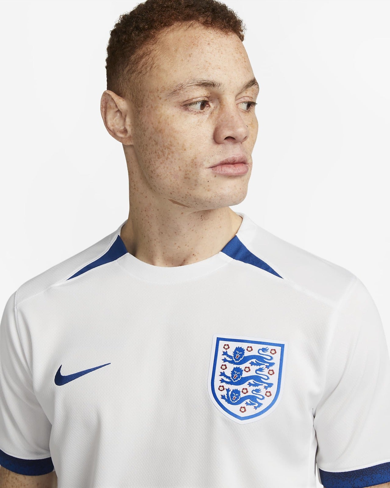 Nike Mens England National 2023 Stadium Home Dri-FIT Soccer Football Jersey Top - XL V563-DR3960-121-XL