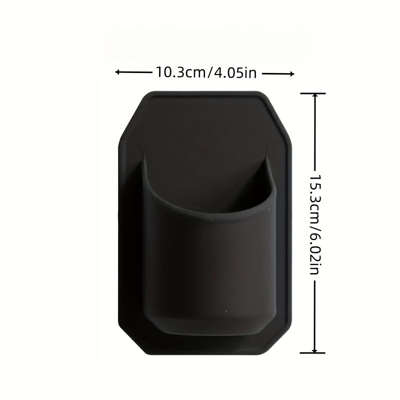 Silicone Shower Beer Holder Wall Mounted Beverage Can Rack Self Adhesive in Black V563-DU3227351