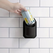 Silicone Shower Beer Holder Wall Mounted Beverage Can Rack Self Adhesive in Black V563-DU3227351