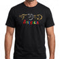 Adult Australia T Shirt Kangaroo Koala 100% Cotton Souvenir Tee Top - Black - S V563-ET1-BLK-S