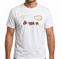 Adult Australia T Shirt Kangaroo Koala 100% Cotton Souvenir Tee Top - White - XL V563-ET1-WHT-XL