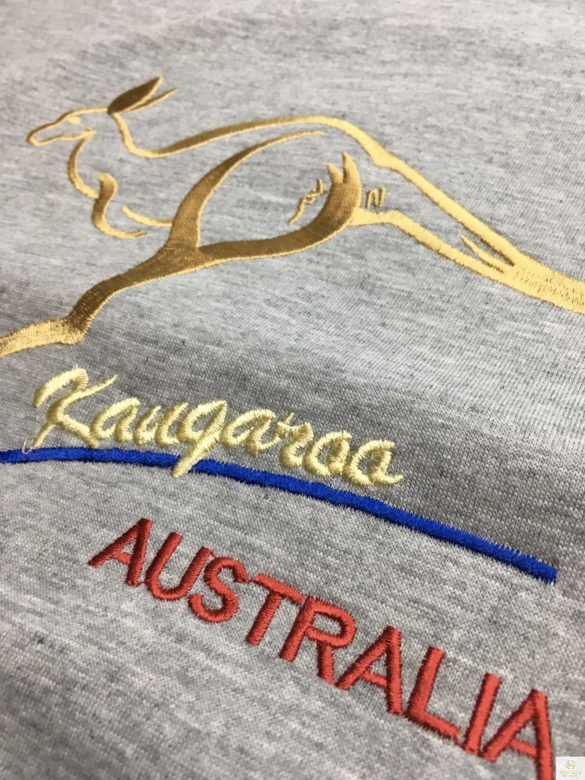Adult Australian Kangaroo T Shirt Australia Day 100% Cotton Souvenir Tee Top - Grey - M V563-ET10-GREY-M