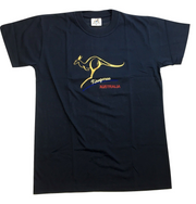 Adult Australian Kangaroo T Shirt Australia Day 100% Cotton Souvenir Tee Top - Navy - XL V563-ET10-NAVY-XL