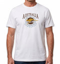 Adult Australia Kangaroo T Shirt Australia Day Souvenir Tee Top 100% Cotton - White - S V563-ET15-WHT-S