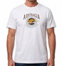 Adult Australia Kangaroo T Shirt Australia Day Souvenir Tee Top 100% Cotton - White - XXL V563-ET15-WHT-XXL