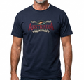 Mens Australia Wilderness T Shirt Souvenir Tee Top 100% Cotton - Navy Blue - XL V563-ET19-NVYBLU-XL