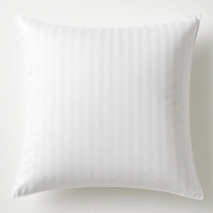 100% Cotton European Pillowcase 400 Thread Count Hotel Quality - Striped White (65x65cm V563-EURO-PLW-CASE-1PCS