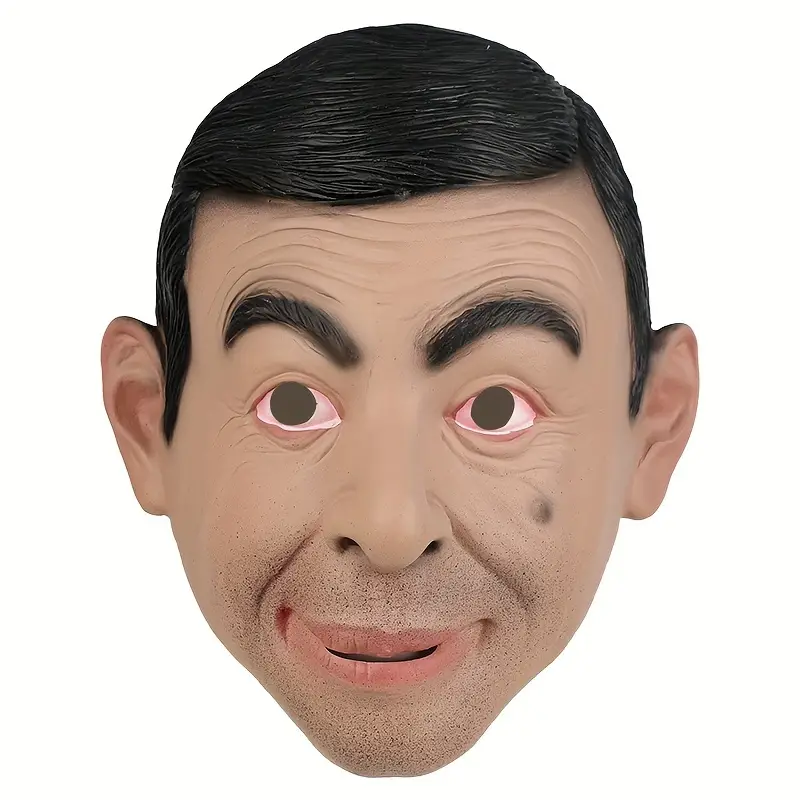 Rowan Atkinson Mask Costume Party Celebrity Rubber Latex Mask Halloween Mr. Bean V563-FH217157