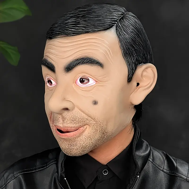 Rowan Atkinson Mask Costume Party Celebrity Rubber Latex Mask Halloween Mr. Bean V563-FH217157