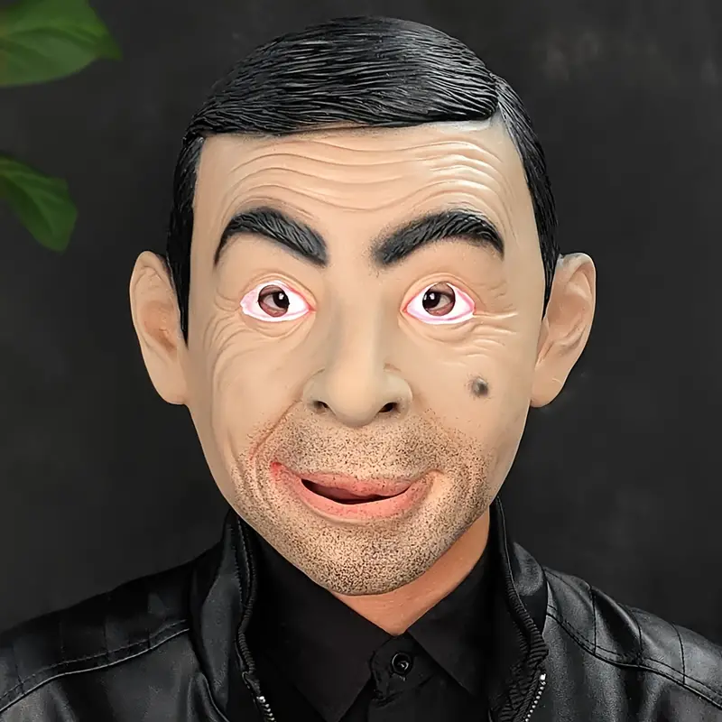 Rowan Atkinson Mask Costume Party Celebrity Rubber Latex Mask Halloween Mr. Bean V563-FH217157
