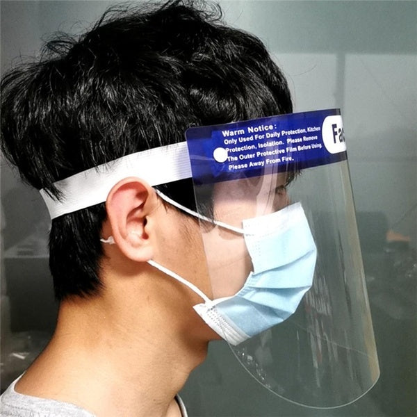 12x Safety Full Face Shield Clear Glasses Anti-Fog Eye Protector Shop Dental V563-FS-1_12PCS