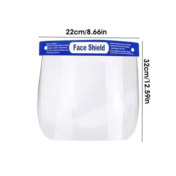 12x Safety Full Face Shield Clear Glasses Anti-Fog Eye Protector Shop Dental V563-FS-1_12PCS