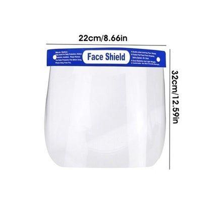 12x Safety Full Face Shield Clear Glasses Anti-Fog Eye Protector Shop Dental V563-FS-1_12PCS