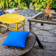 30" Square Slate Tile Fire Pit Outdoor Patio Heater Fireplace V563-FT-51161B