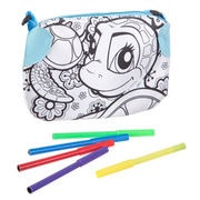 DIY Funbox Colour-In Pencil Case with 4 Markers V563-FUNBOX_PENCILCASE