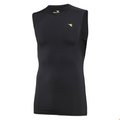 Diadora Mens Compression Sleeveless Muscle Top Gym Thermal - Black - XXL V563-GDMS1381-BLK-XXL